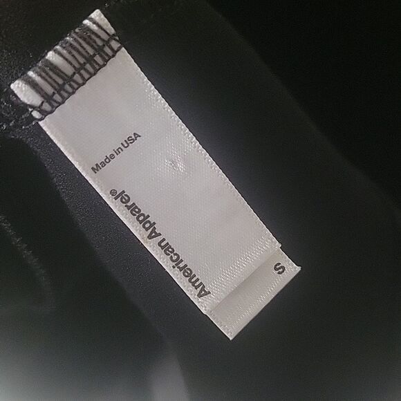 NEW American Apparel S Black Y2k Skater Indie Sleaze Grunge Mini Fit Flare Dress - Picture 16 of 16